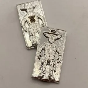 1 Oz MK BarZ "FJB Cowboy" Hand Poured & Lasered .999 FS Bar