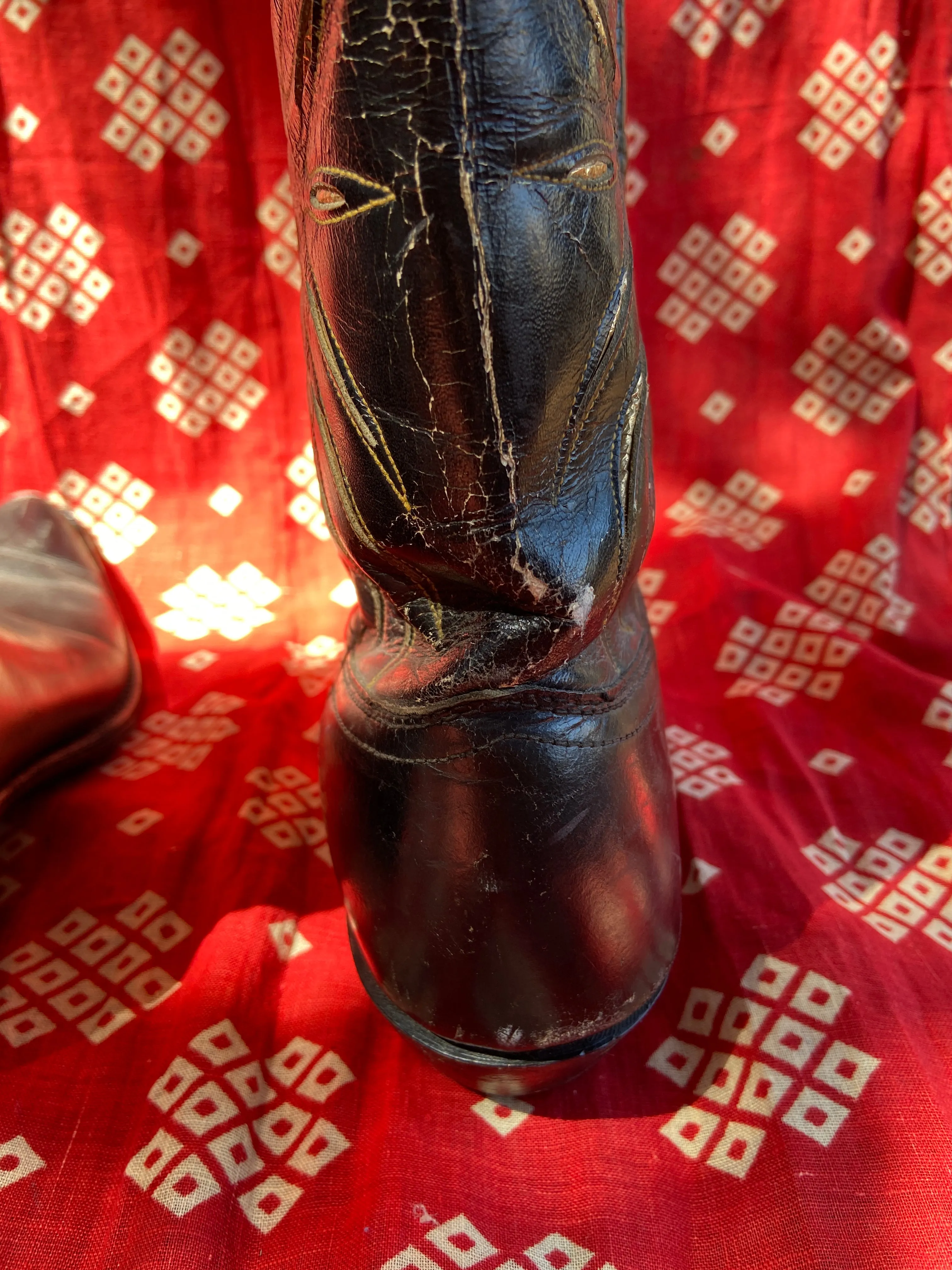 1950s Acme Gold Inlay Cowboy Boots 8.5