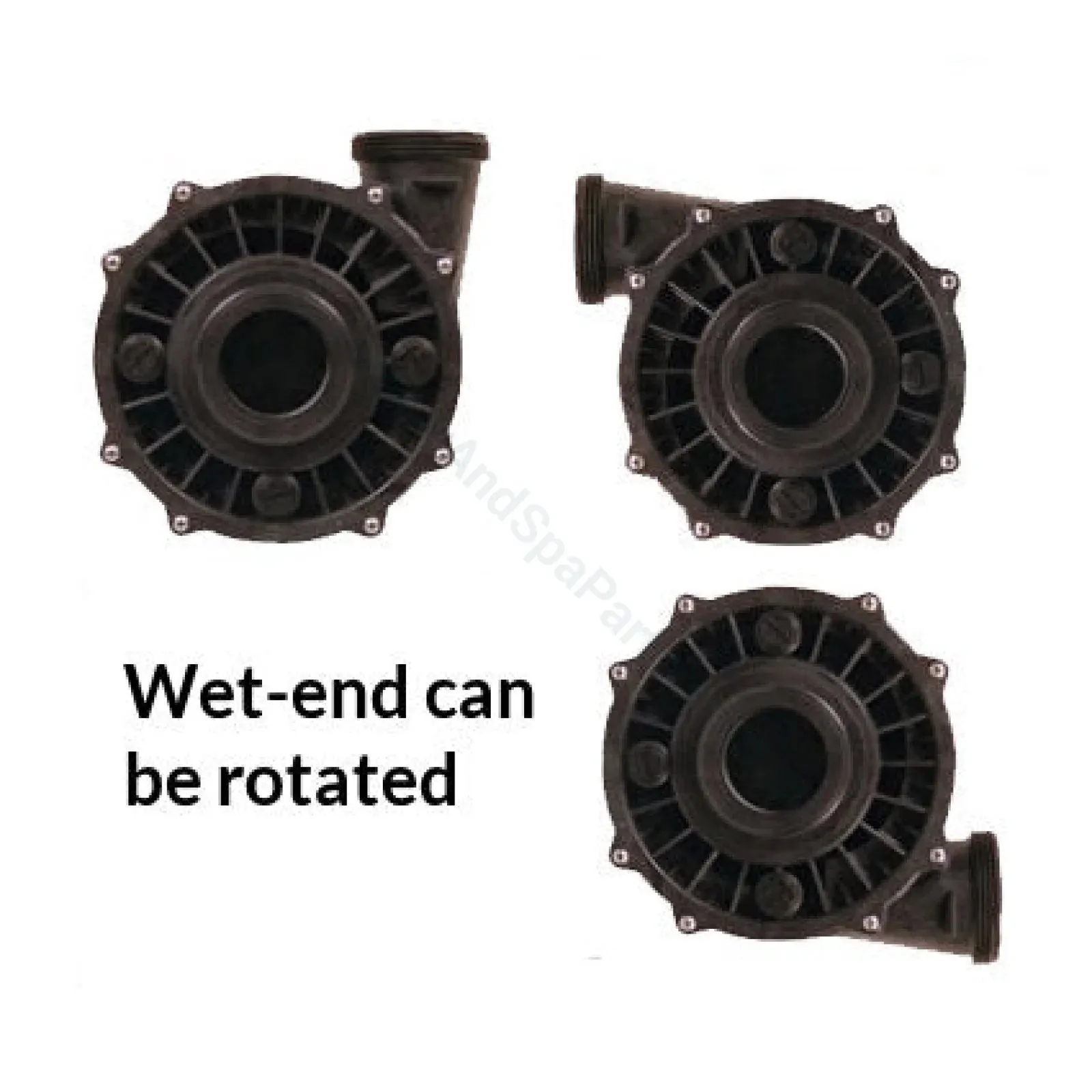 3.0 & 3.5 HP Maxi-flow Two Speed Spa Pump Replacement  - Q6889 - By Spatex