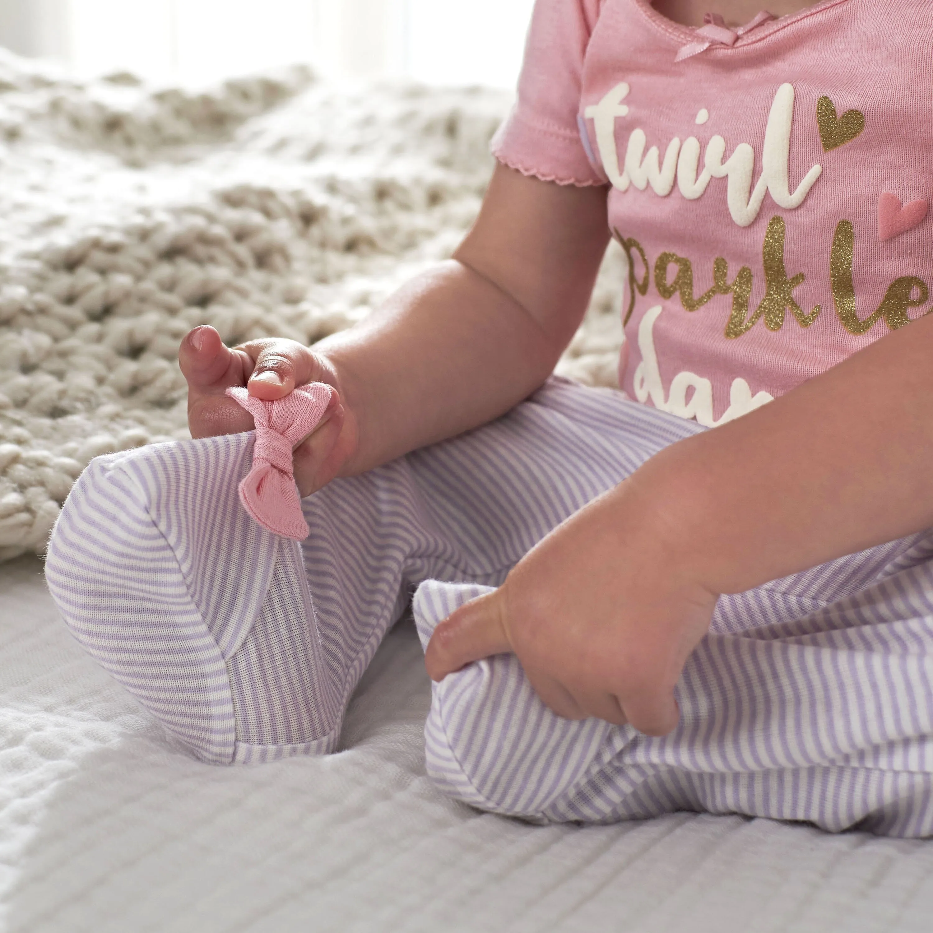 4-Piece Baby Girls Bunny Ballerina Outfit Set