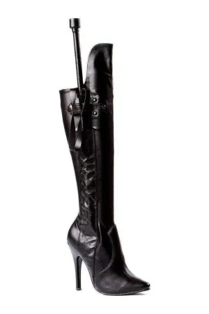 511-SADIE Knee Boot  | Black Patent