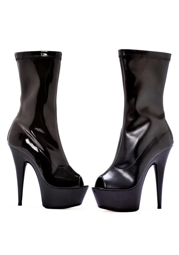 6 PEEP TOE CALF BOOT