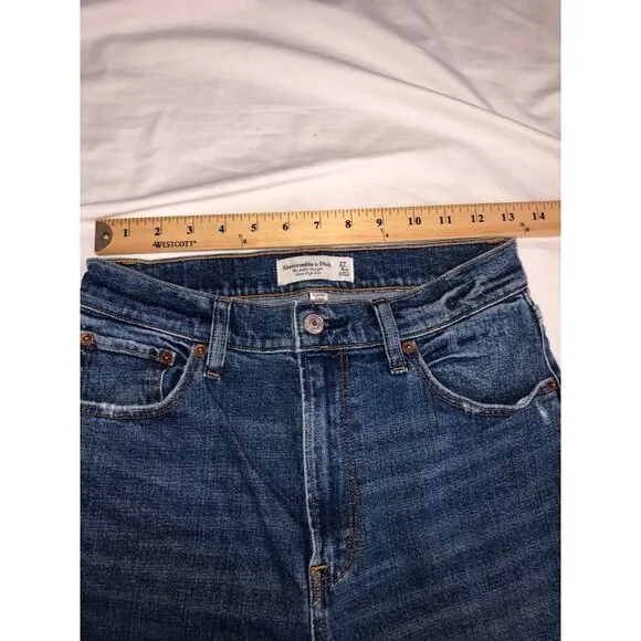 Abercrombie &amp; Fitch Jeans Size 4 XS 27 Ankle Straight Ultra High Rise Curve Love