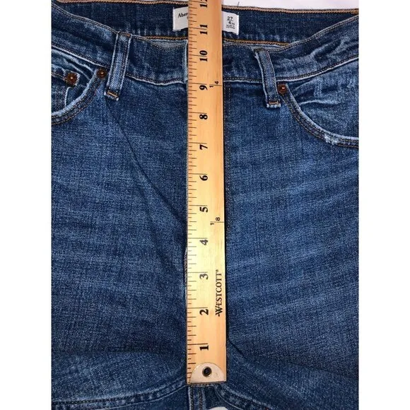 Abercrombie &amp; Fitch Jeans Size 4 XS 27 Ankle Straight Ultra High Rise Curve Love