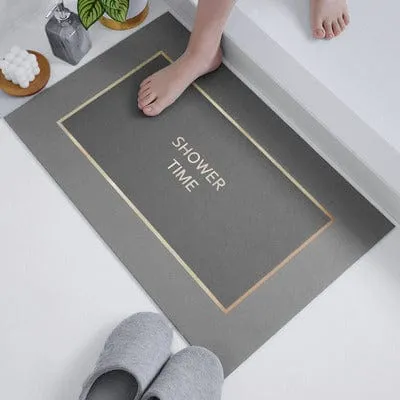 Absorbent Bath Mat Non-Slip Shower Rugs