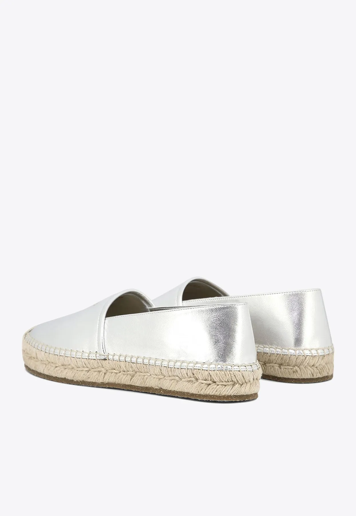 Alma Laminated Leather Espadrilles