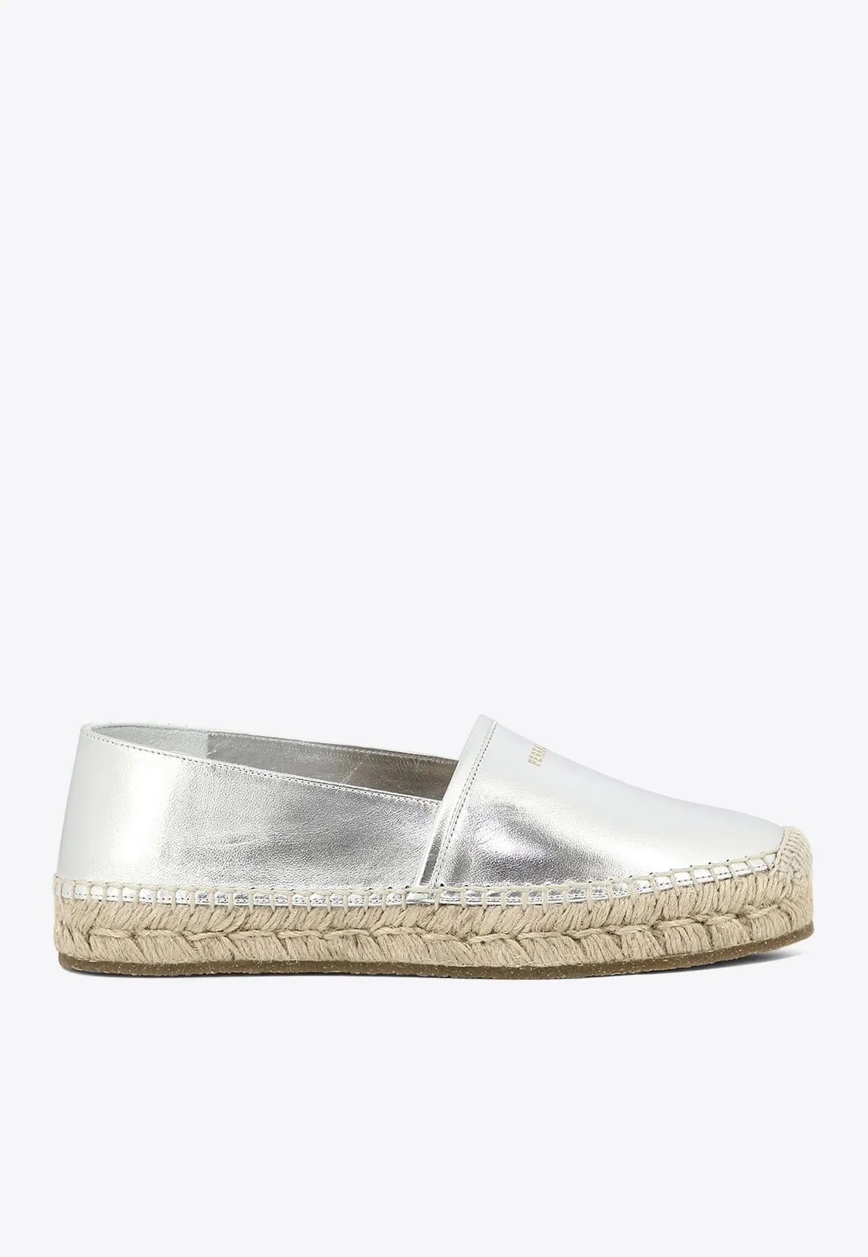 Alma Laminated Leather Espadrilles