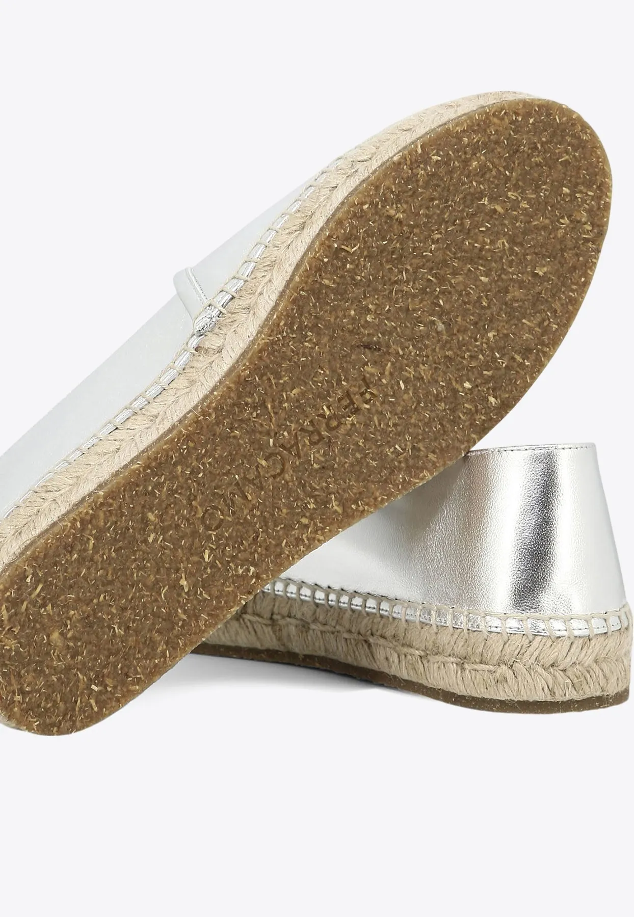 Alma Laminated Leather Espadrilles