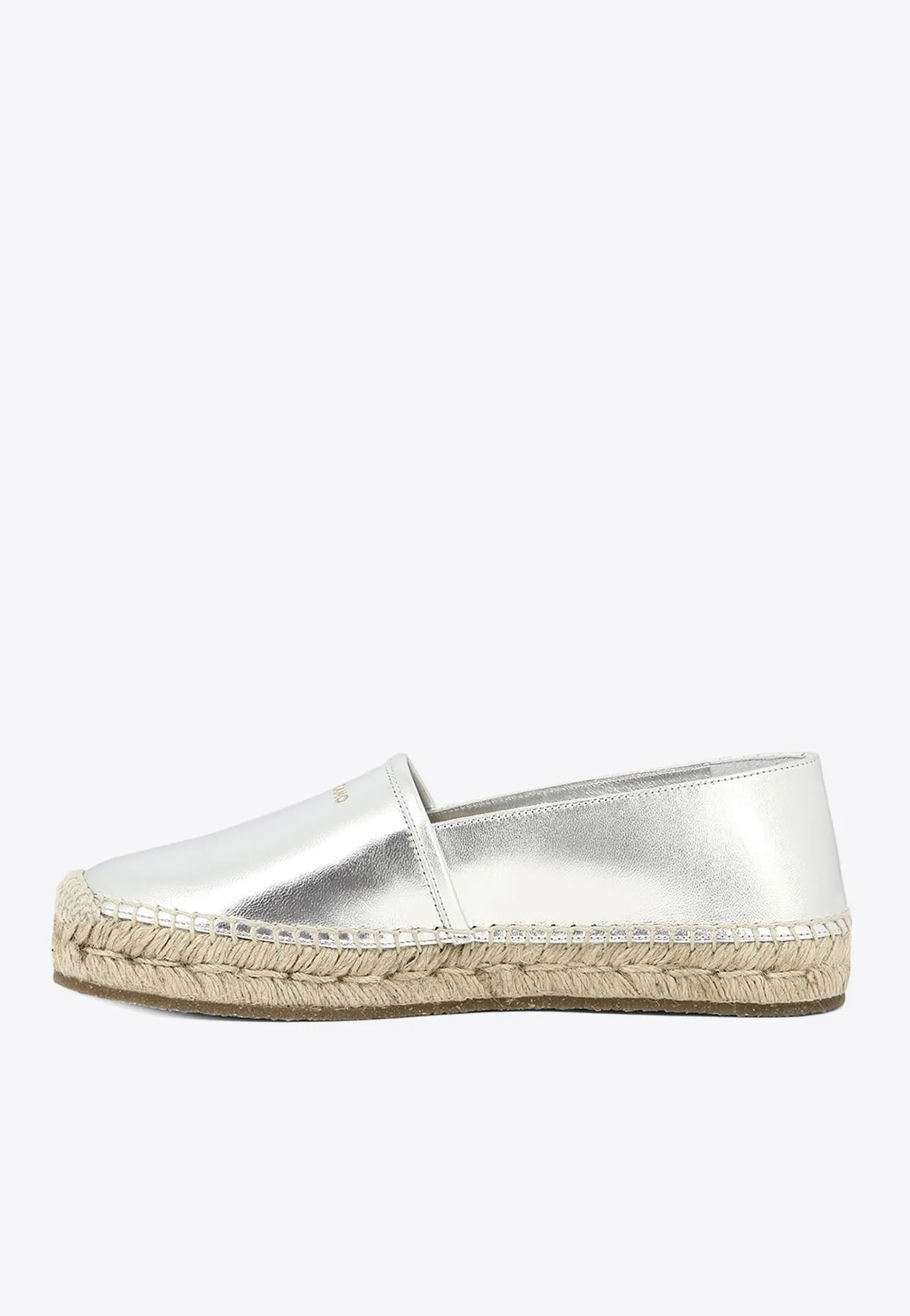 Alma Laminated Leather Espadrilles