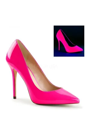 AMUSE-20 Pump  | Neon Hot Pink Patent