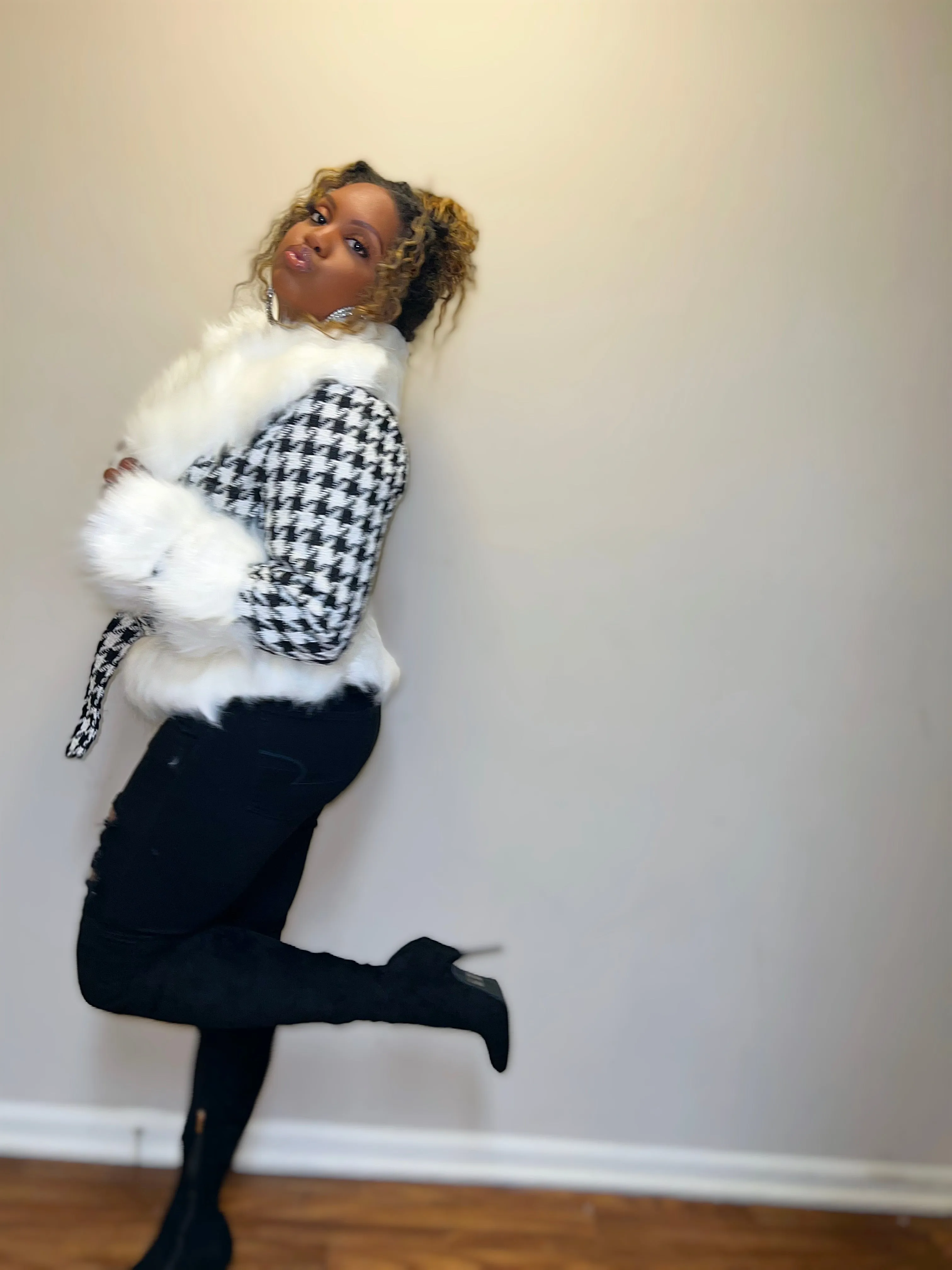 ANNETTA Houndstooth jacket