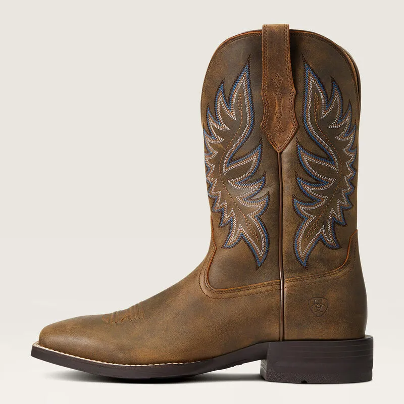 Ariat Brown Brander Broad Square Toe Western Boots for Men