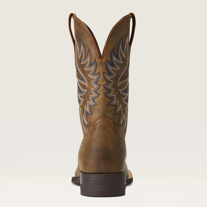 Ariat Brown Brander Broad Square Toe Western Boots for Men