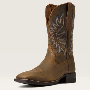 Ariat Brown Brander Broad Square Toe Western Boots for Men