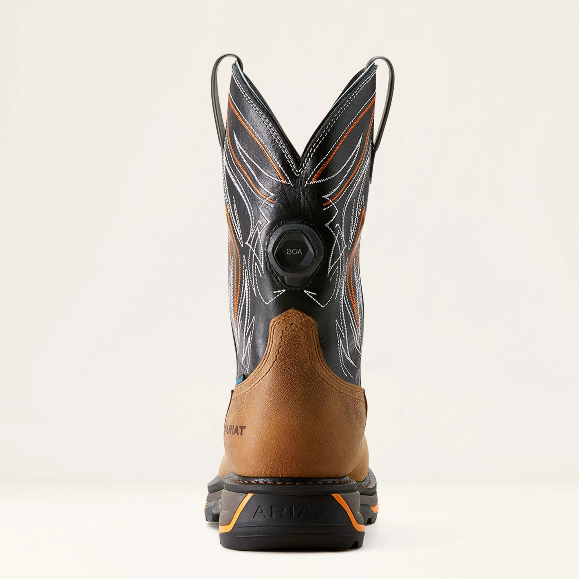 Ariat Men's Big Rig BOA 11" Comp Toe WP Western Work Boot- Tan- 10053617