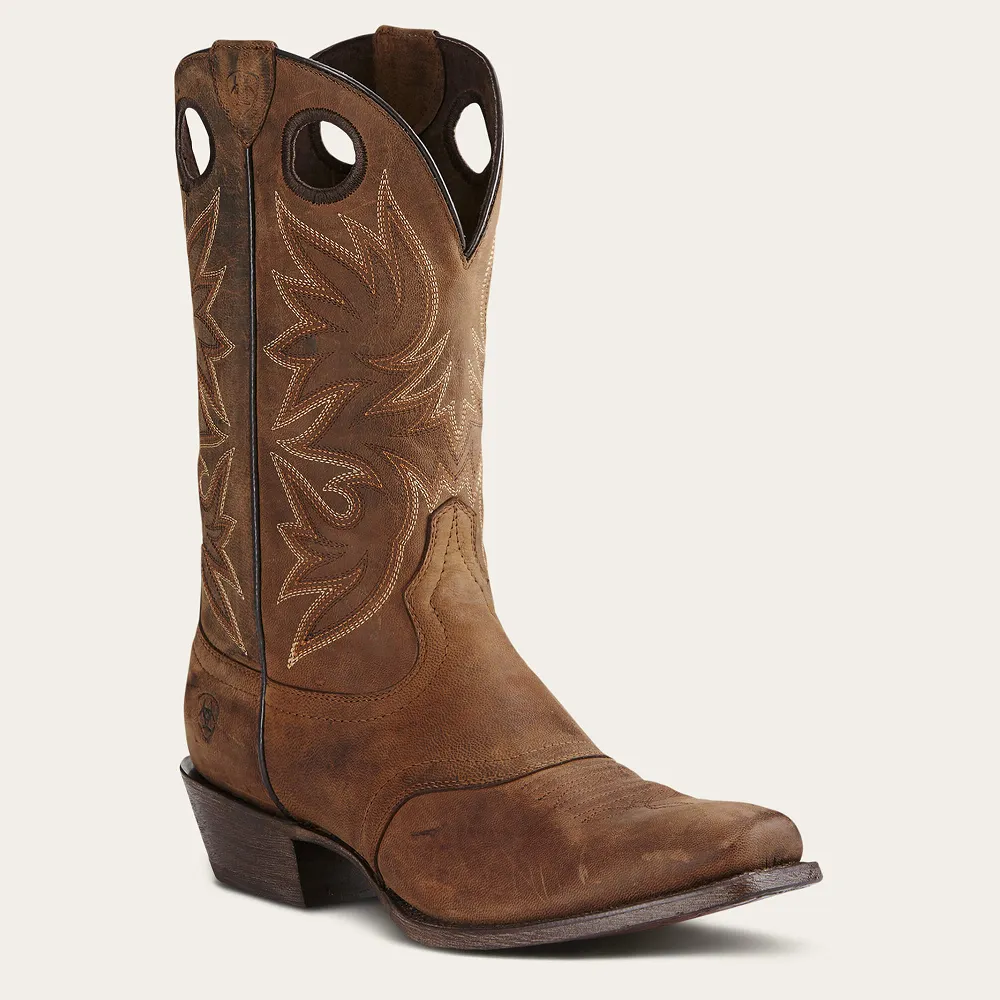 Ariat® Men's "Circuit Stricker" Western Boots - Weathered Brown