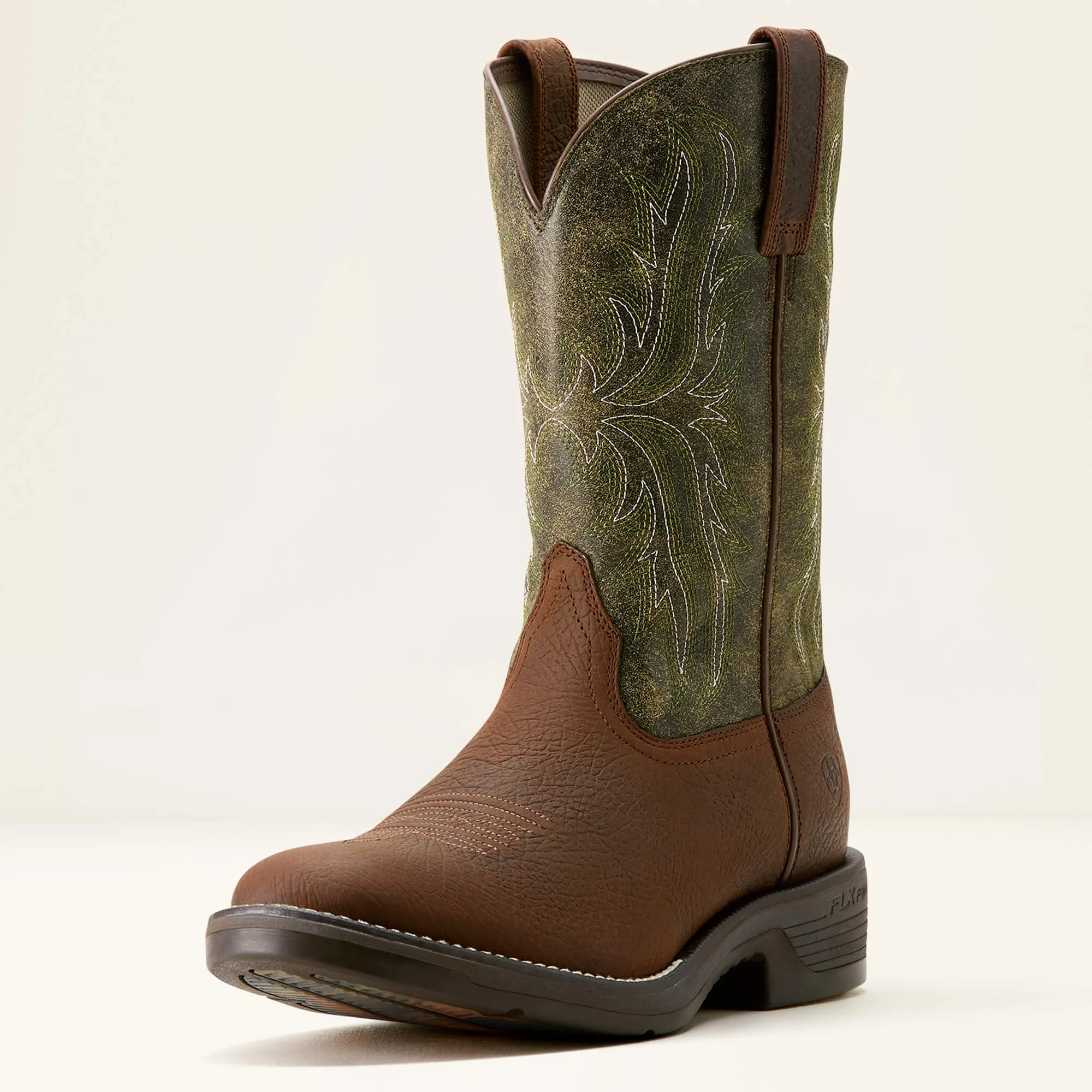 Ariat Men's Ridgeback Round Toe Cowboy Western Boot -Green- 10053575