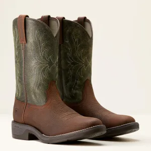 Ariat Men's Ridgeback Round Toe Cowboy Western Boot -Green- 10053575