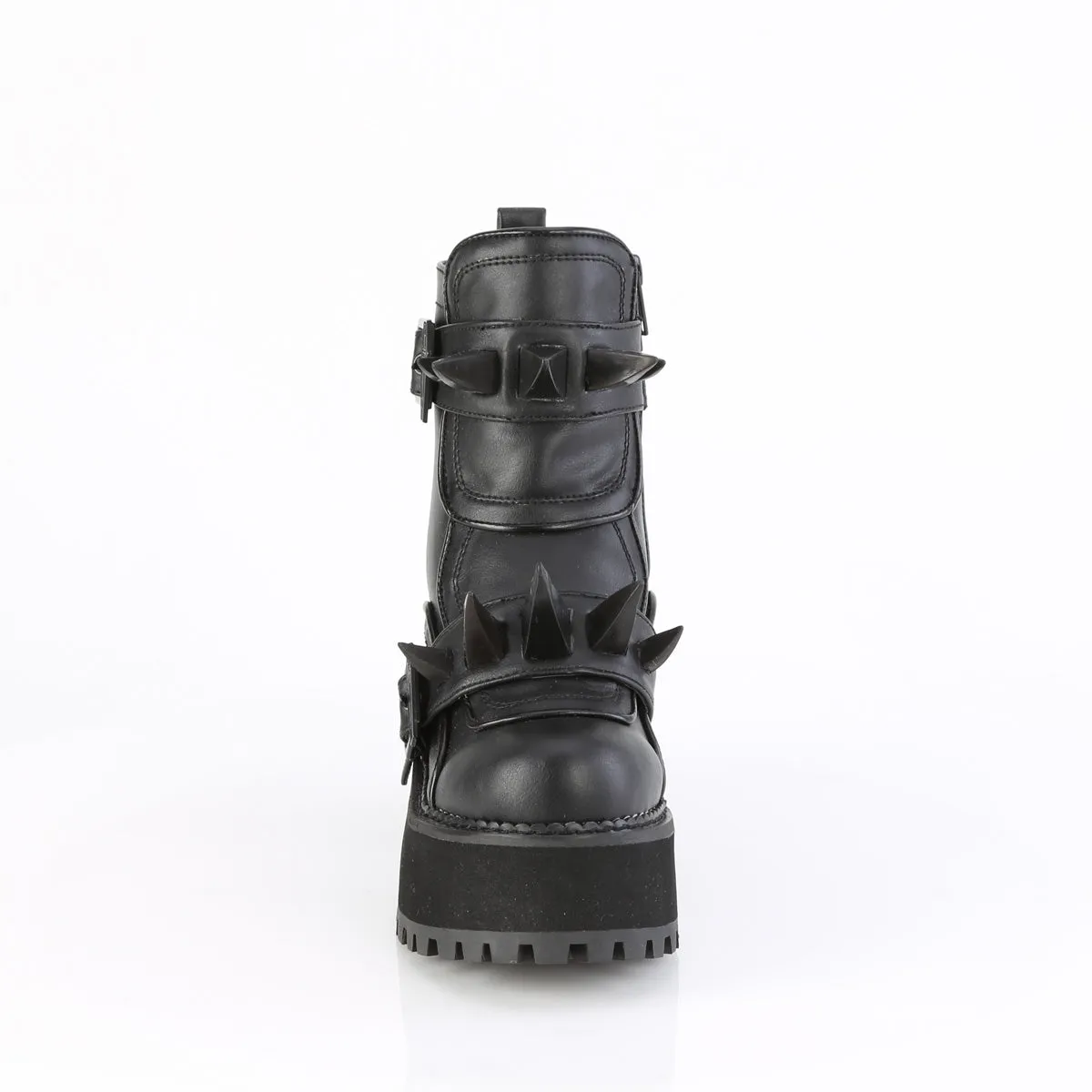ASSAULT-72  Black Vegan Leather