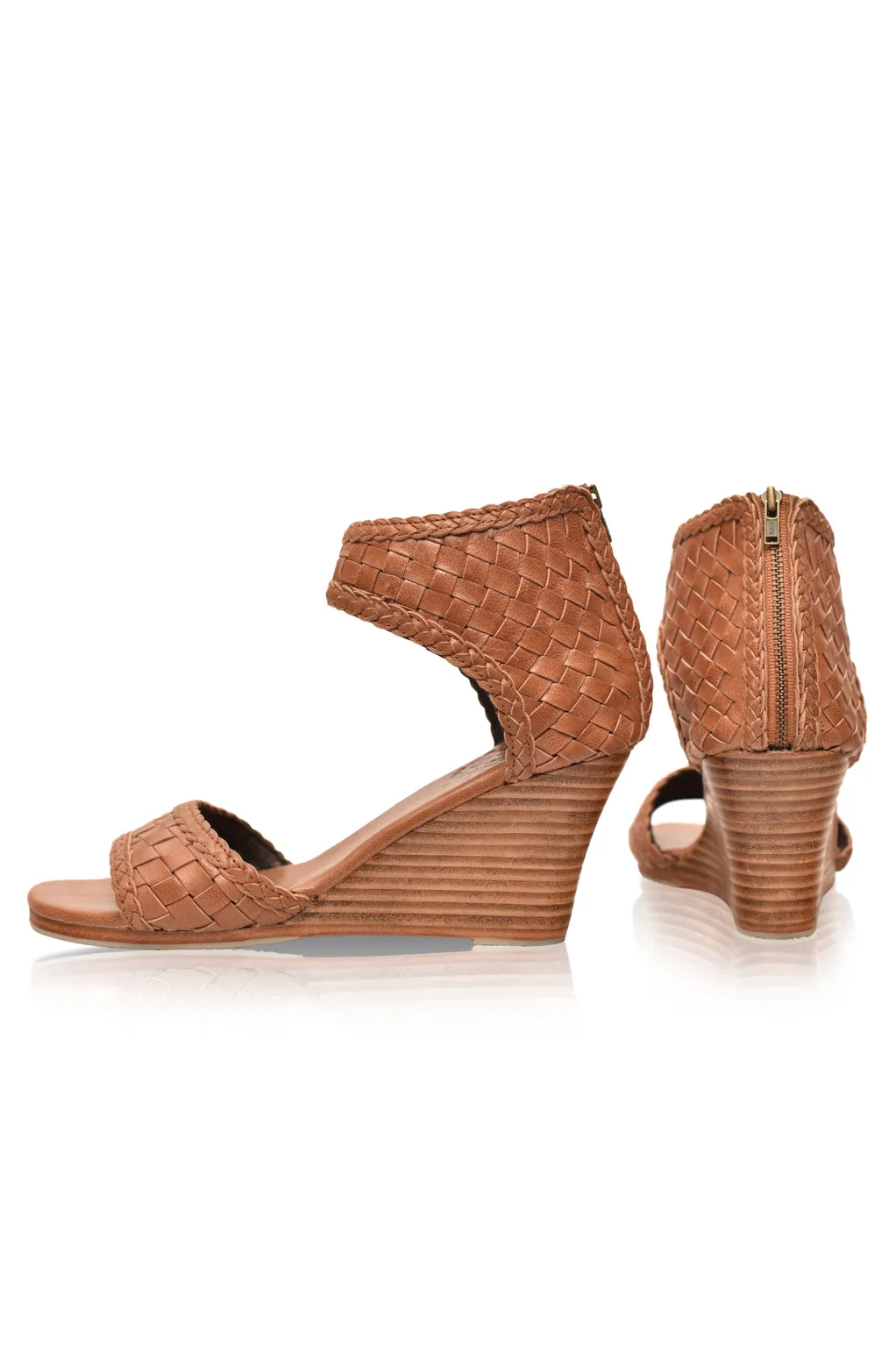 Athena Leather Wedges (Sz.  9 & 9.5, 10)