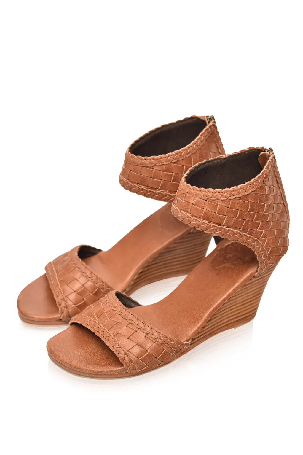 Athena Leather Wedges (Sz.  9 & 9.5, 10)