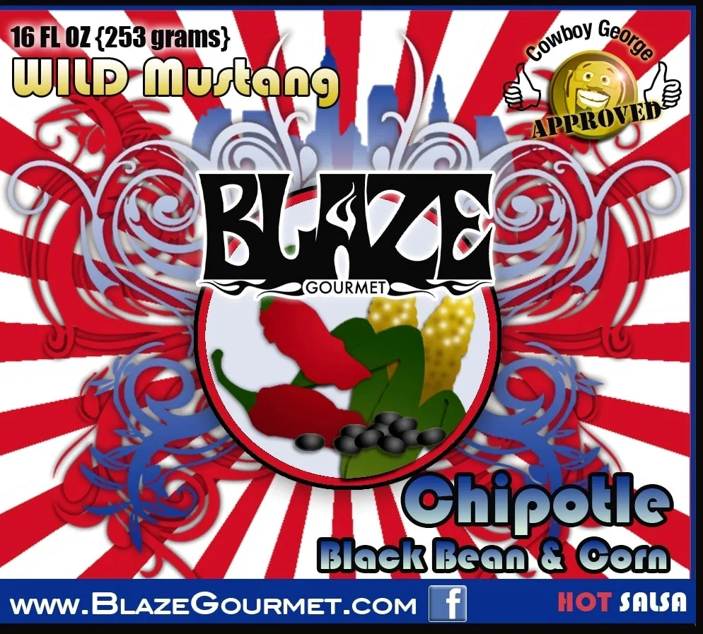 BACK IN STOCK - Wild Mustang, Chipotle Black Bean & Corn Salsa