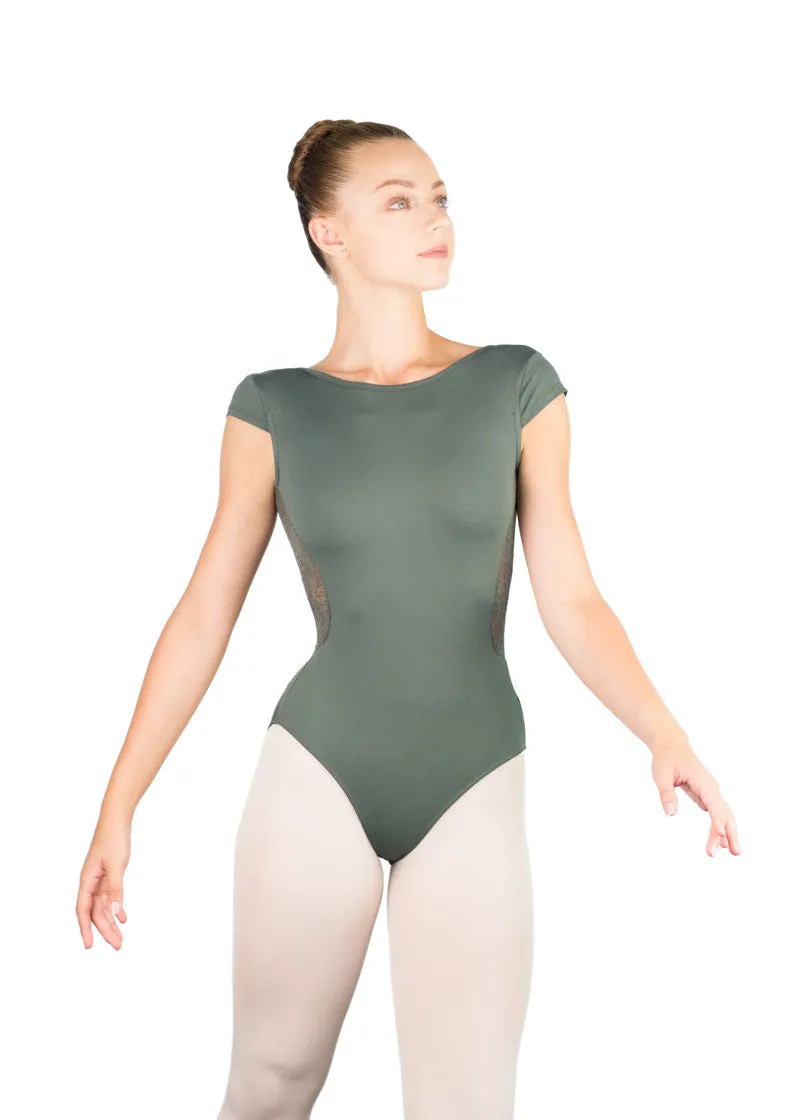Ballet Rosa Maeva Cap Sleeve Boat Neck V Back Leotard