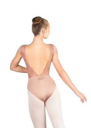 Ballet Rosa Maeva Cap Sleeve Boat Neck V Back Leotard