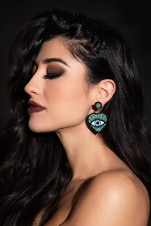 Beaded Earring - Lustrous Eyes