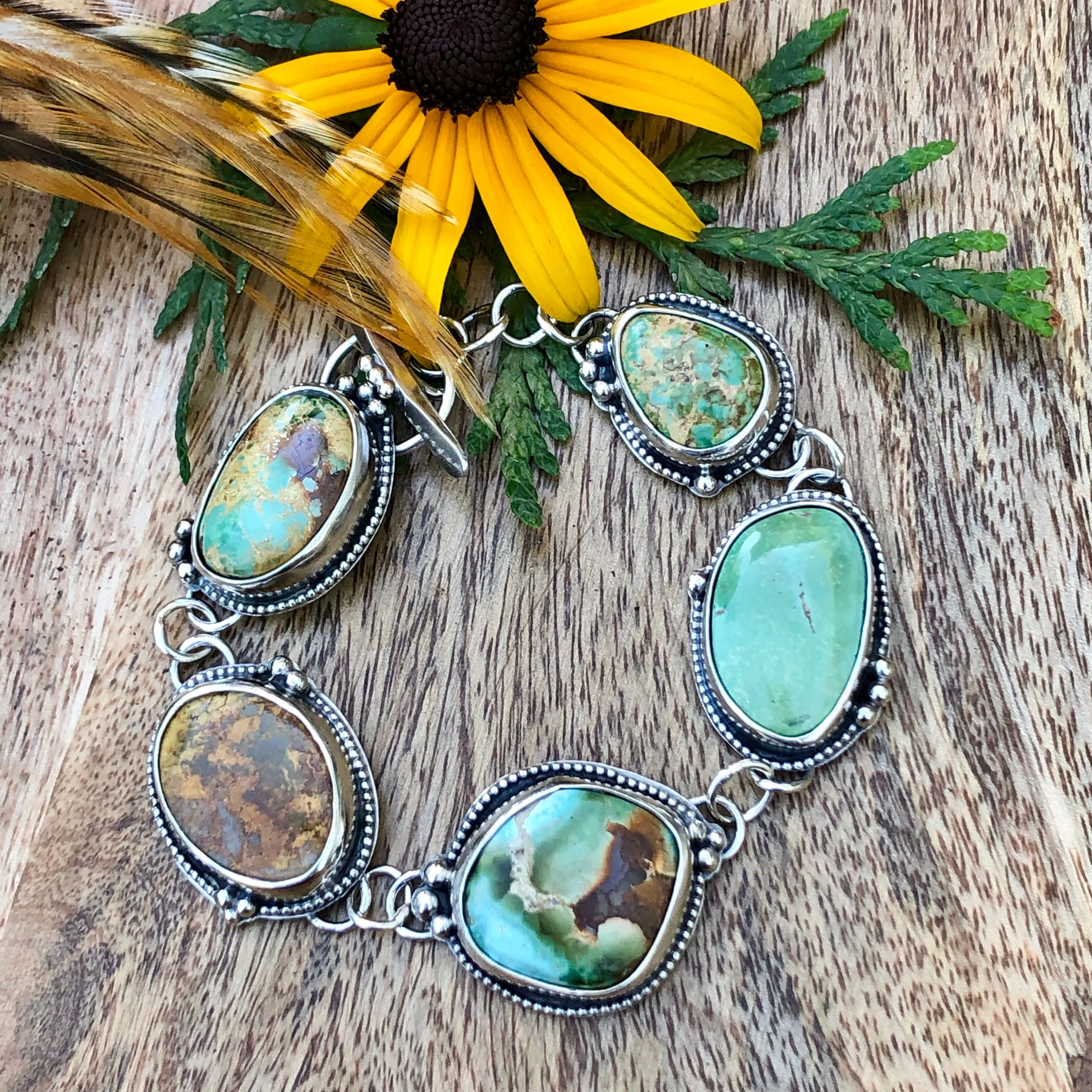 Bear Country Old Royston Turquoise sterling silver bracelet
