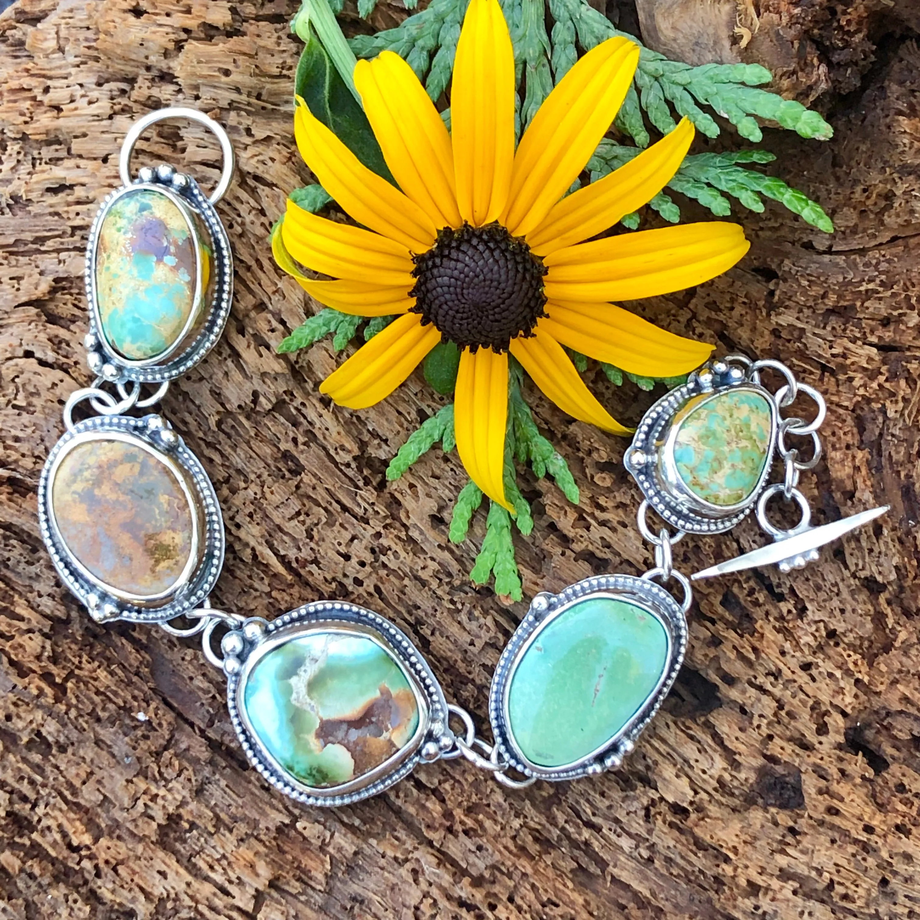 Bear Country Old Royston Turquoise sterling silver bracelet