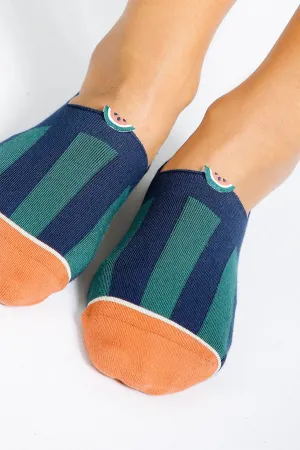 Beholder Melon No Show Sock