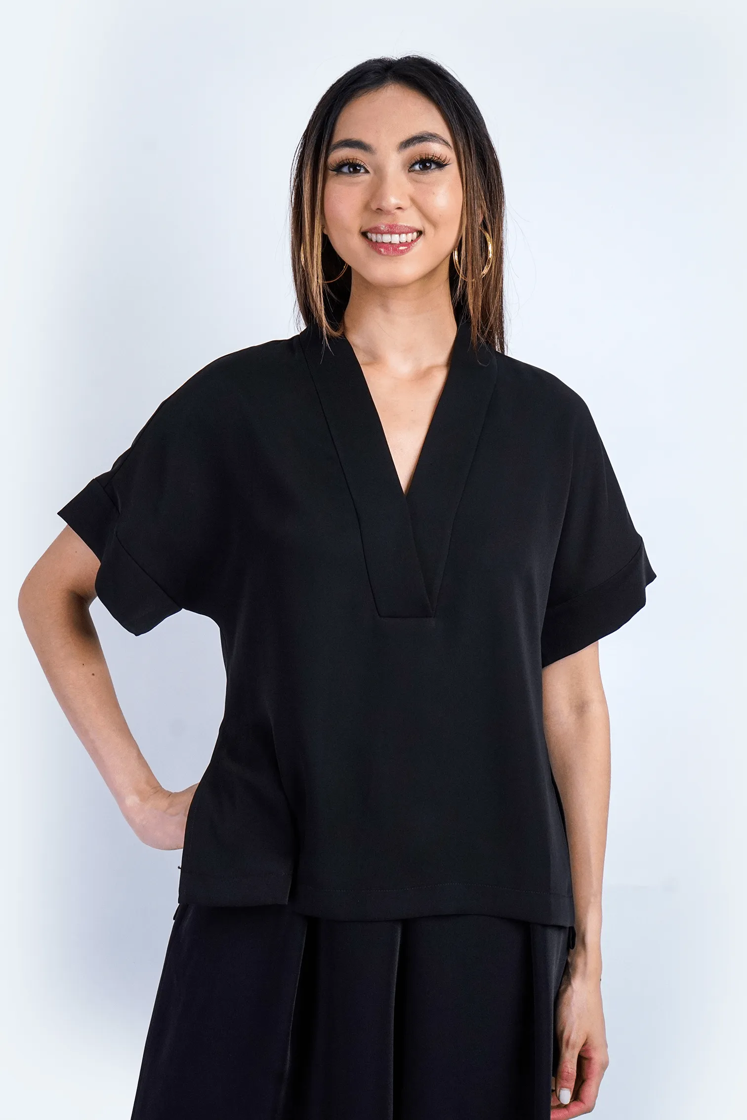 Black Kimono Kiko Top