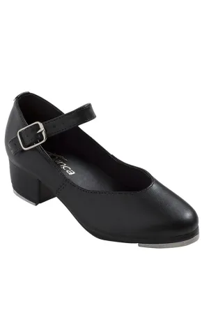 Black Zelda Cuban Heel Tap Shoes - Adult