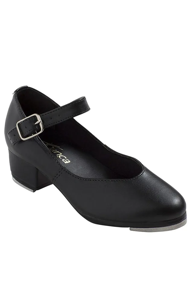 Black Zelda Cuban Heel Tap Shoes - Adult
