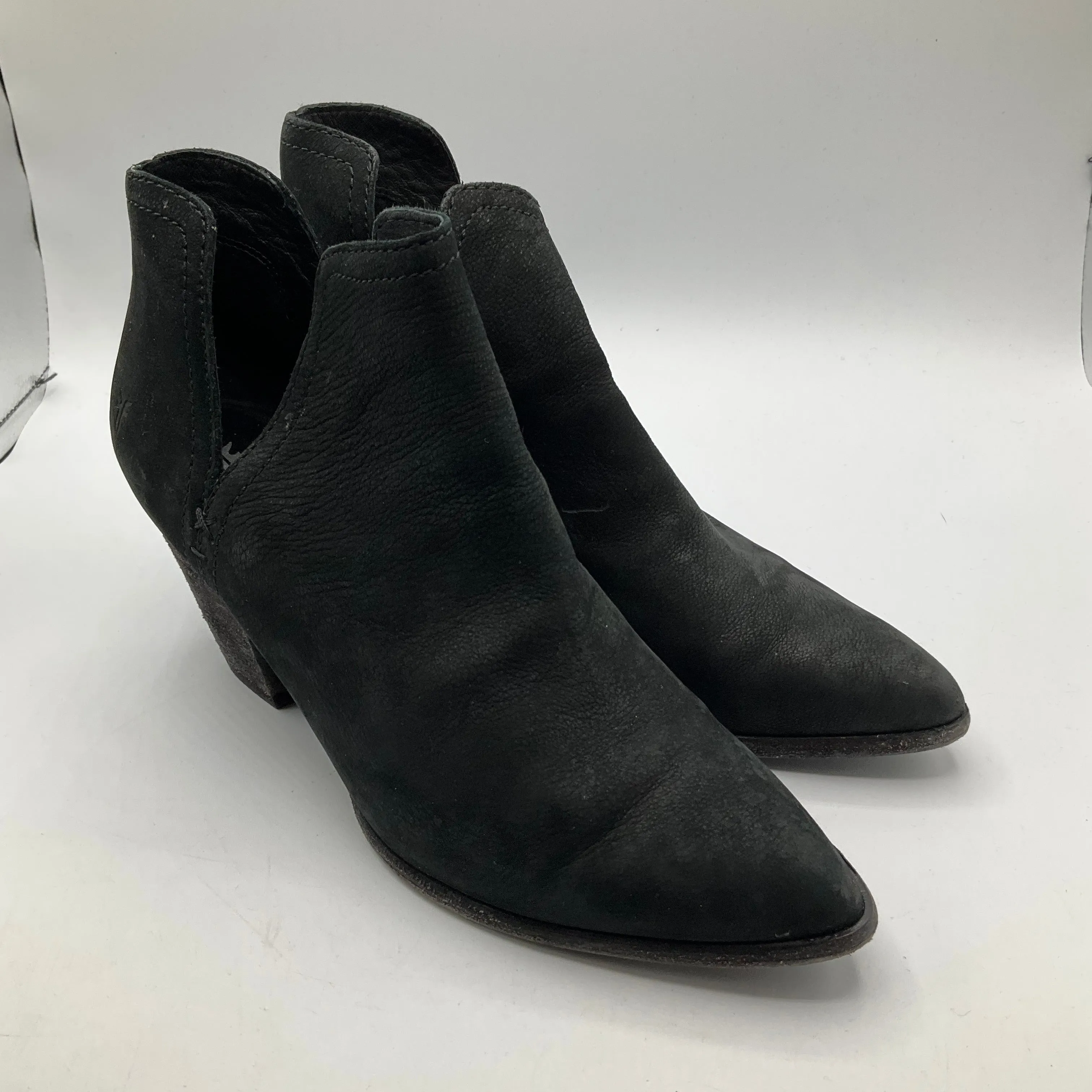 Boots Ankle Heels By Frye In Black, Size: 7