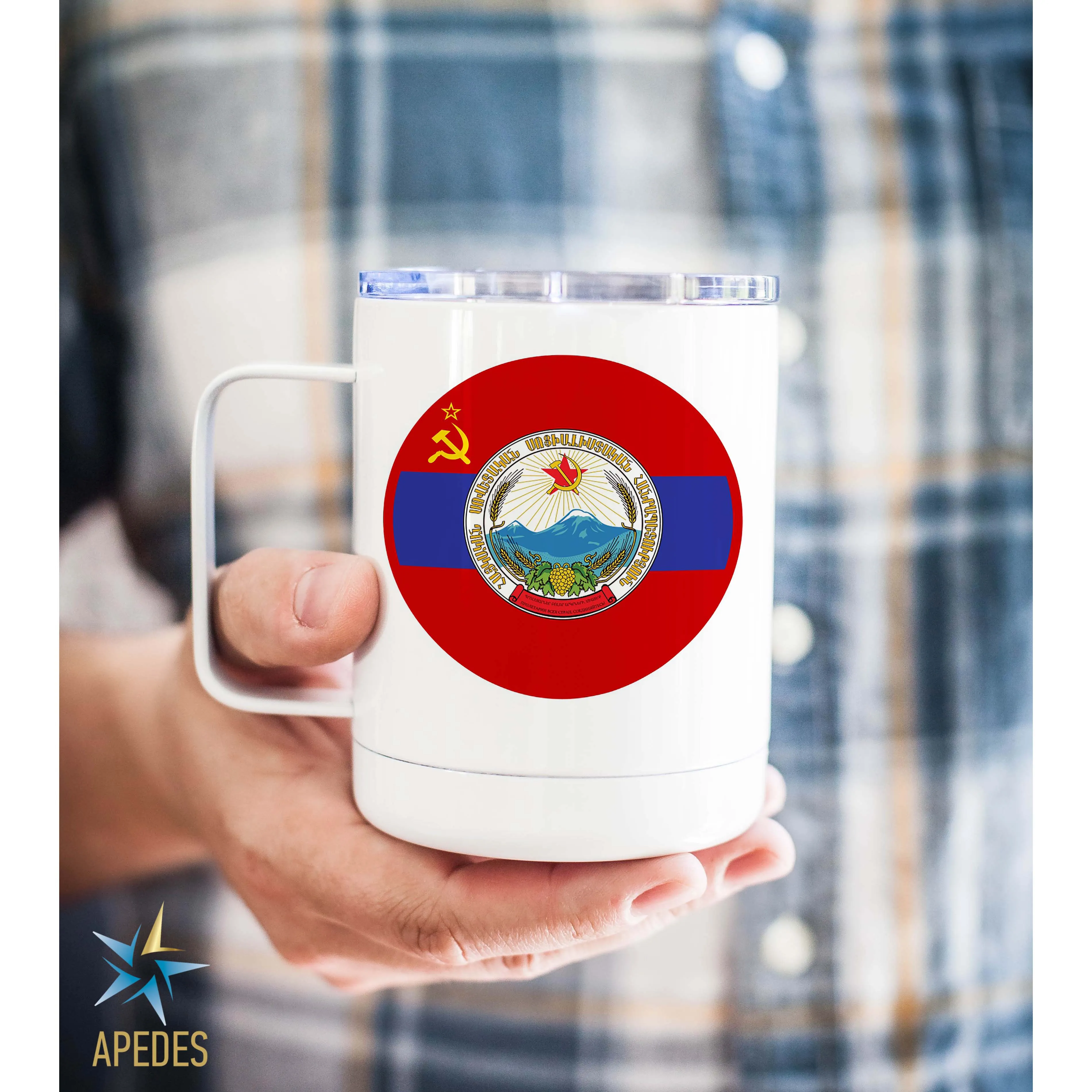 Born in USSR Stainless Steel Travel Mug 13 OZ