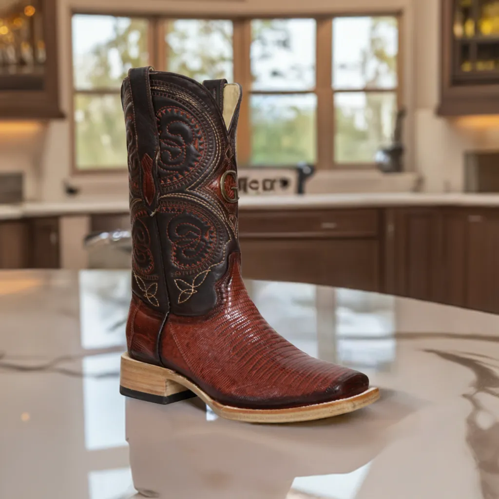 Botas Vaqueras Exoticas de Lizard Original para Hombre 'El General' - ID: 45071