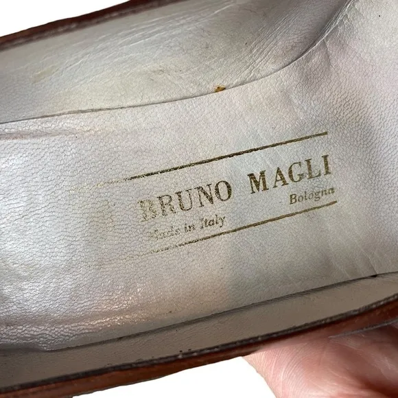 Bruno Magli Brown Black Oxford Pumps Women's Size 38 - US 7