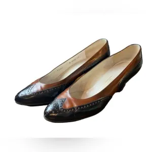 Bruno Magli Brown Black Oxford Pumps Women's Size 38 - US 7