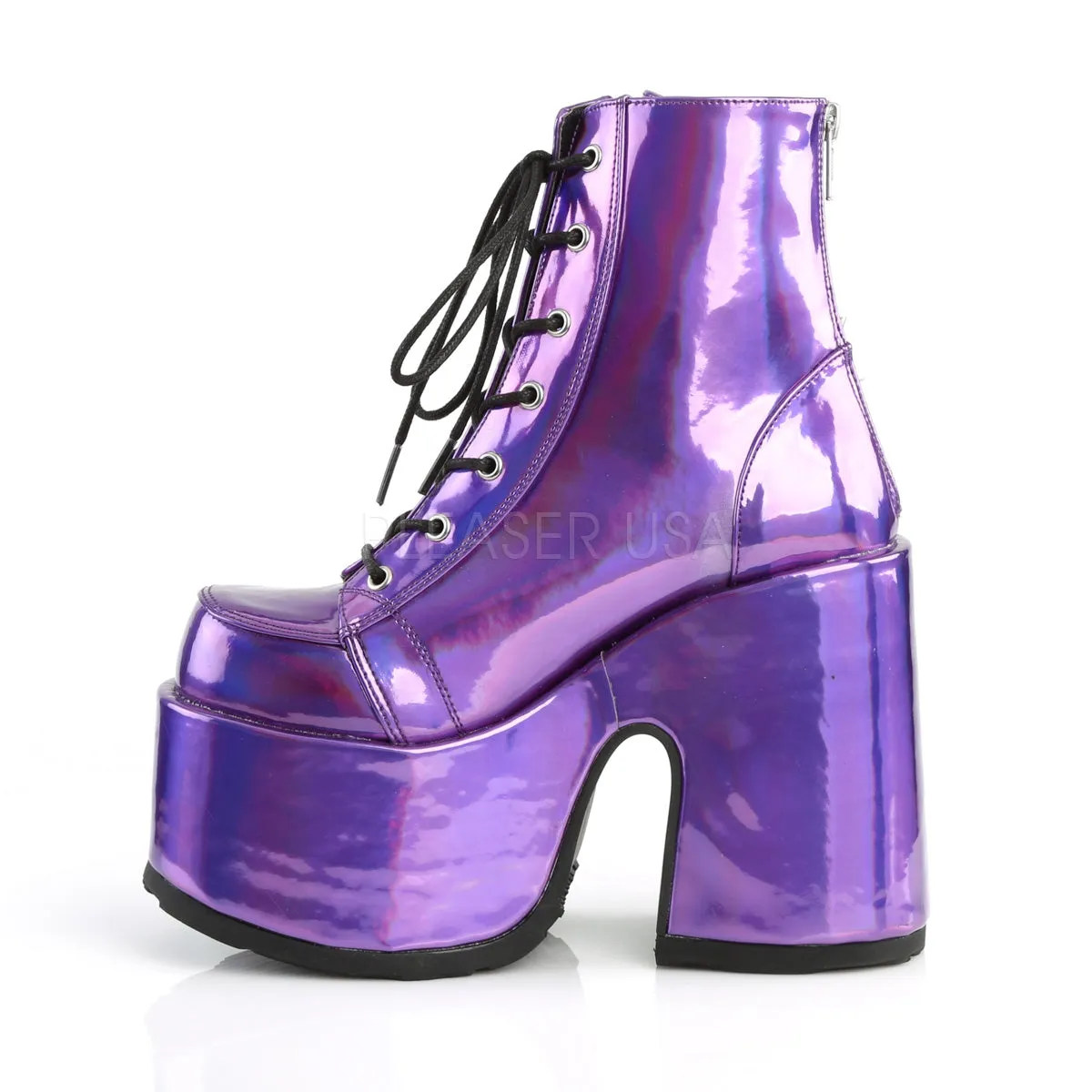 CAMEL-203  Purple Hologram Vegan Leather