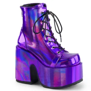 CAMEL-203  Purple Hologram Vegan Leather