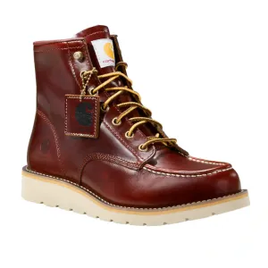 Carhartt Men's 6" Moc Toe Slip Resist Wedge Work Boot -Redwood- FW6145-M