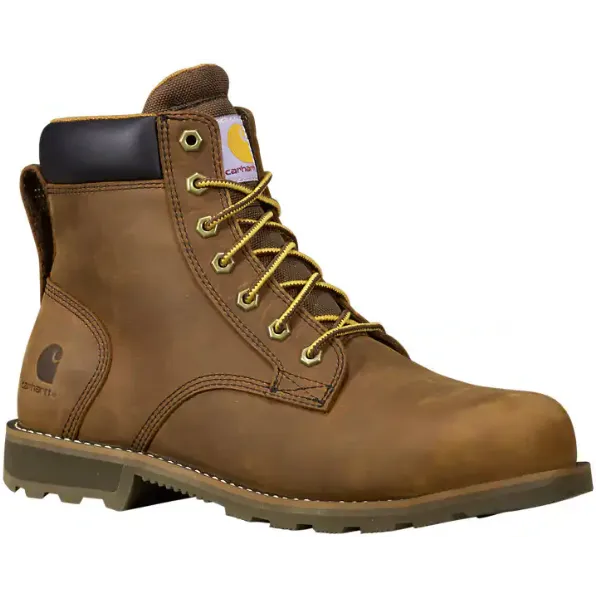 Carhartt Men's Frontier 6" Steel Toe Water Resist Boot -Brown- FN6254-M