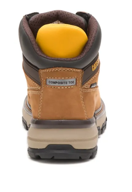 Caterpillar Women's EXCAVATOR SUPERLITE Nano Toe Work  Brown Boots