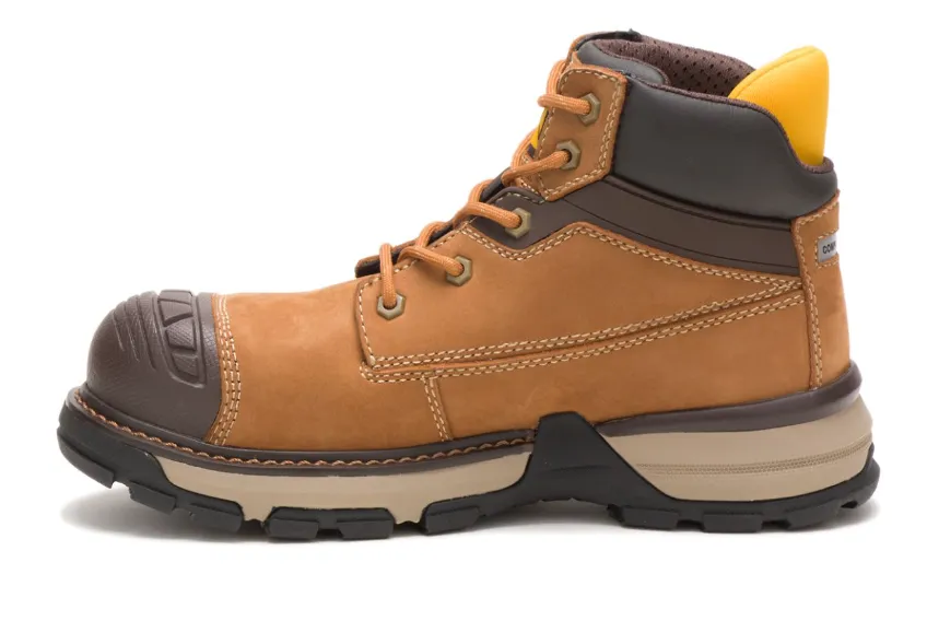 Caterpillar Women's EXCAVATOR SUPERLITE Nano Toe Work  Brown Boots