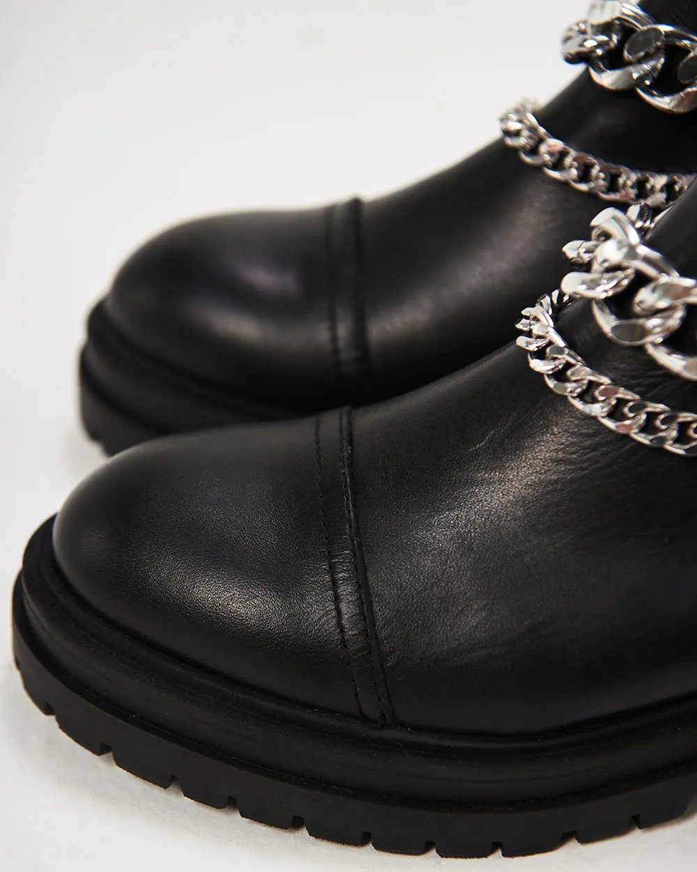 CHAIN ANKLE BOOTS