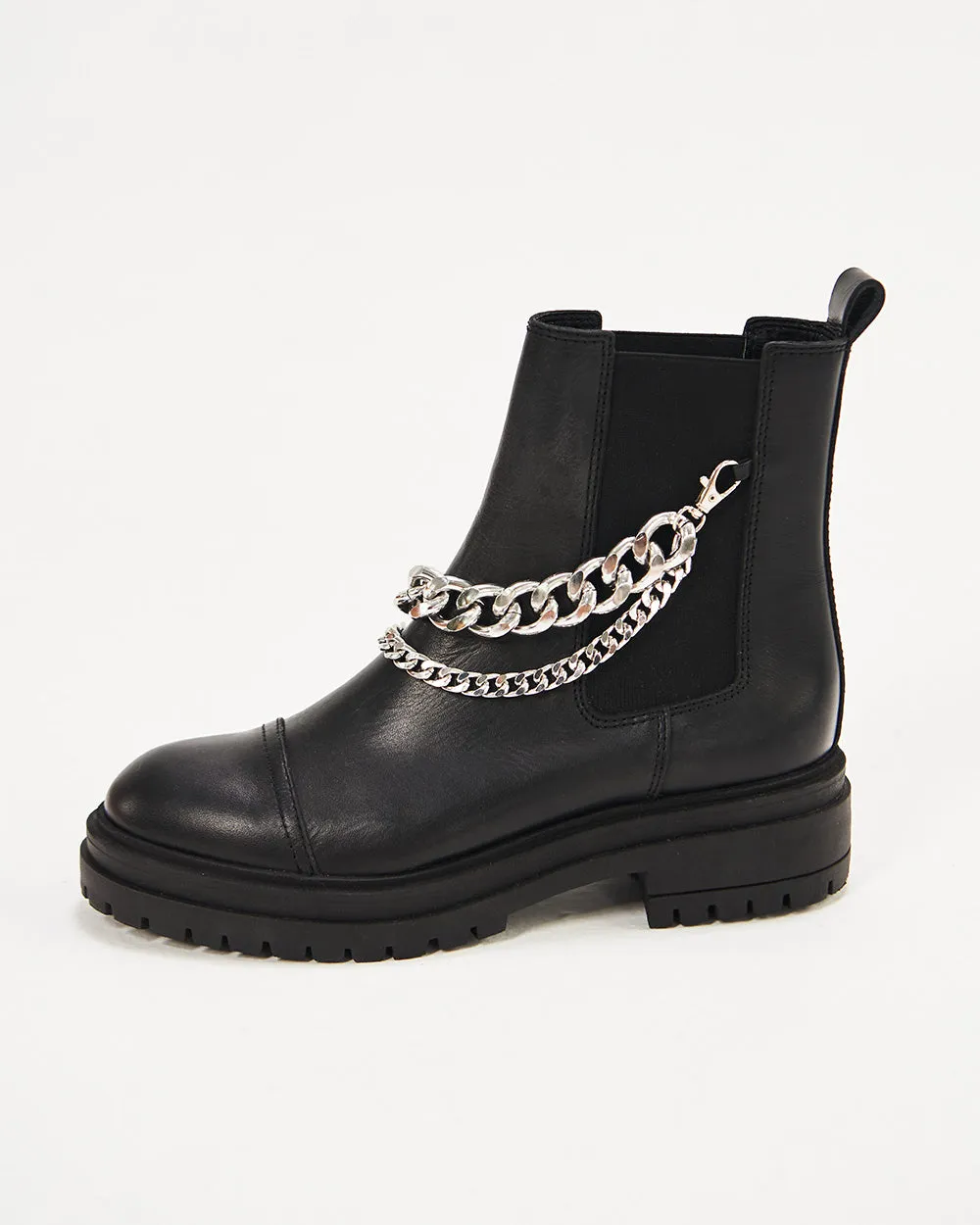 CHAIN ANKLE BOOTS