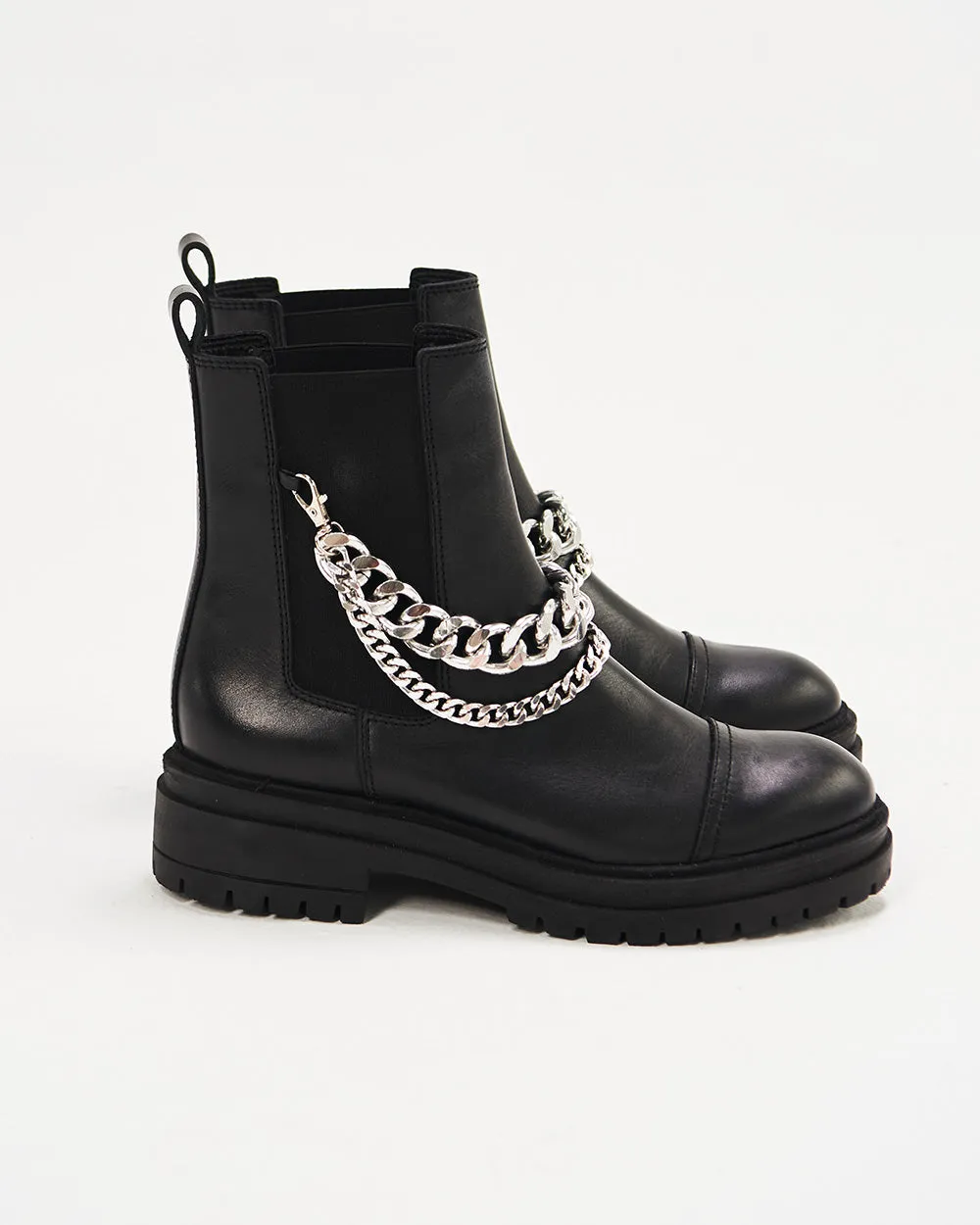 CHAIN ANKLE BOOTS