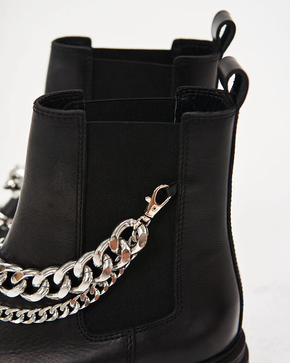 CHAIN ANKLE BOOTS